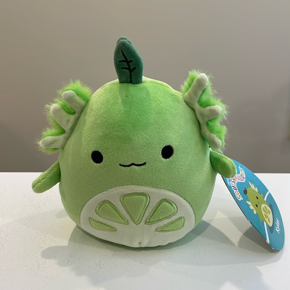 NWT 5” Kyler the Lime 🍋‍🟩 Axolotl Squishmallow - Crossover Squad Series 2